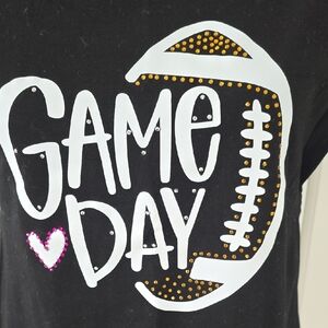 Rhinestone Football Game Day Top